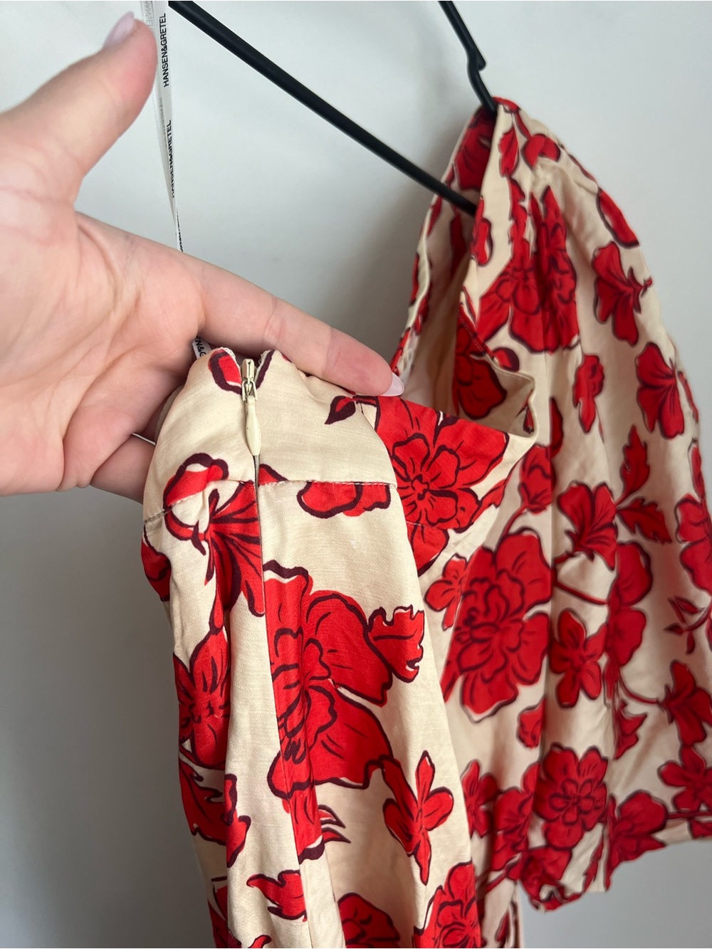 Anthropologie Hansen & Gretel Carmen One Shoulder Maxi Dress Women's Medium - Picture 13 of 13